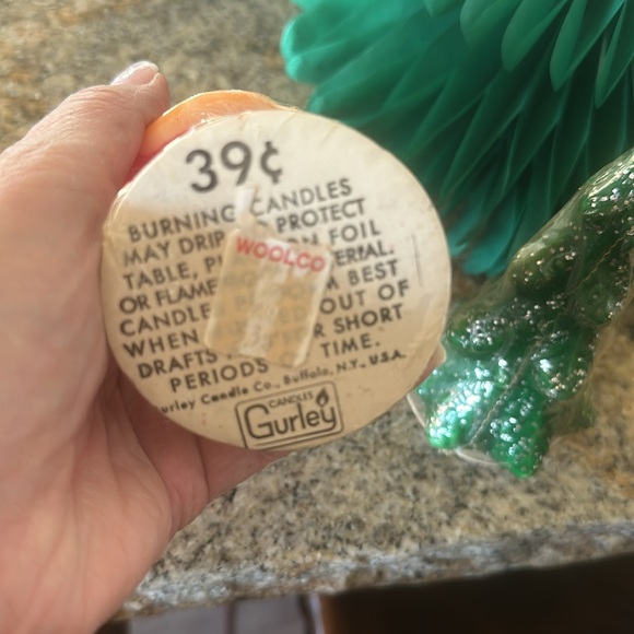 NWT Vintage 1950's Santa & Christmas Tree Gurley Candles - Picture 6 of 9